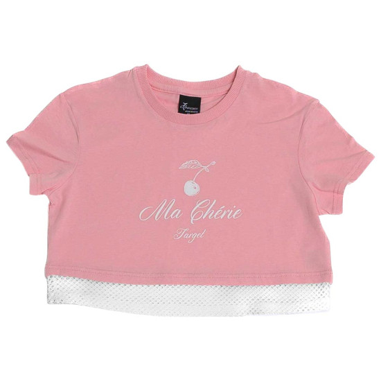 Target Παιδικό σετ Girls Crop Top & Shorts Single Jersey ''Cherry'' Set